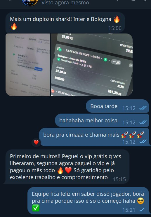 Print de resultado enviado por membro
